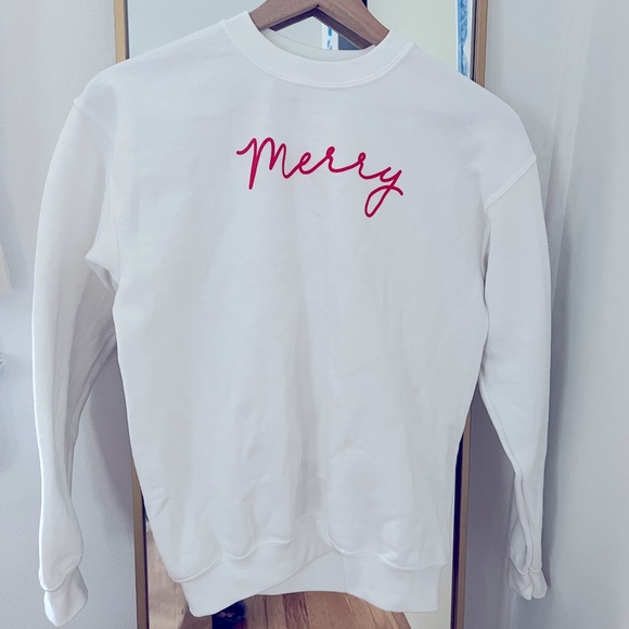 Pink Lily Other - PinkLily MERRY Script Sweatshirt for Kids